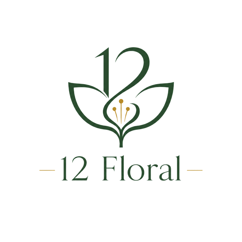 12 Floral artificial flowers supplier logo