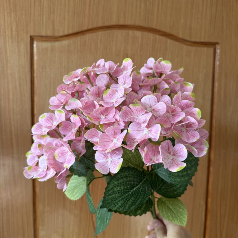 50cm 5-head PU artificial hydrangea stem