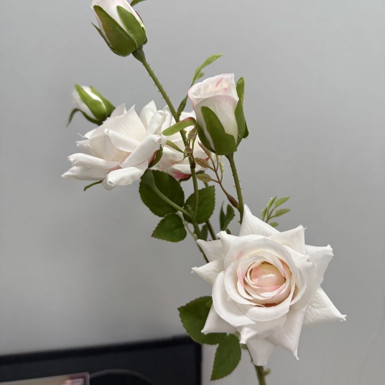 Six-head artificial rose stem