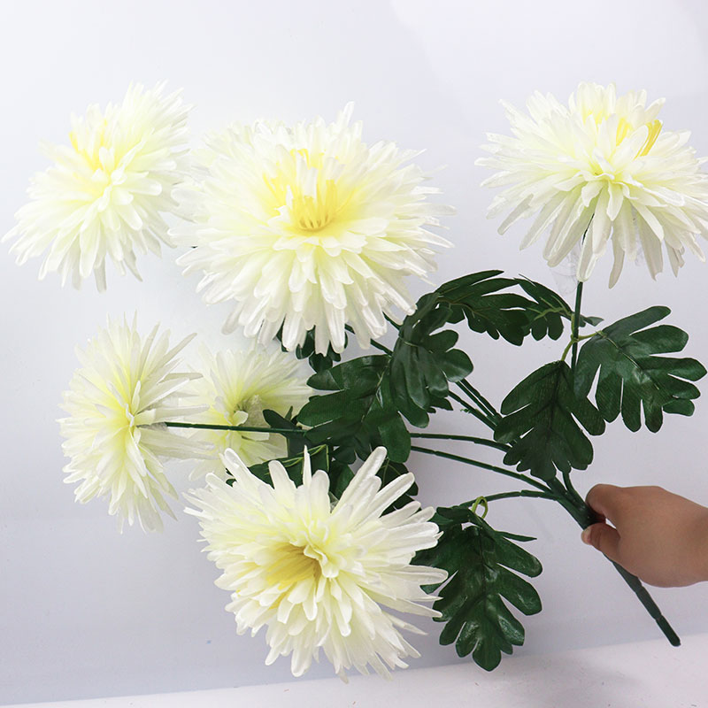 7-heads Silk Artificial Chrysanthemum