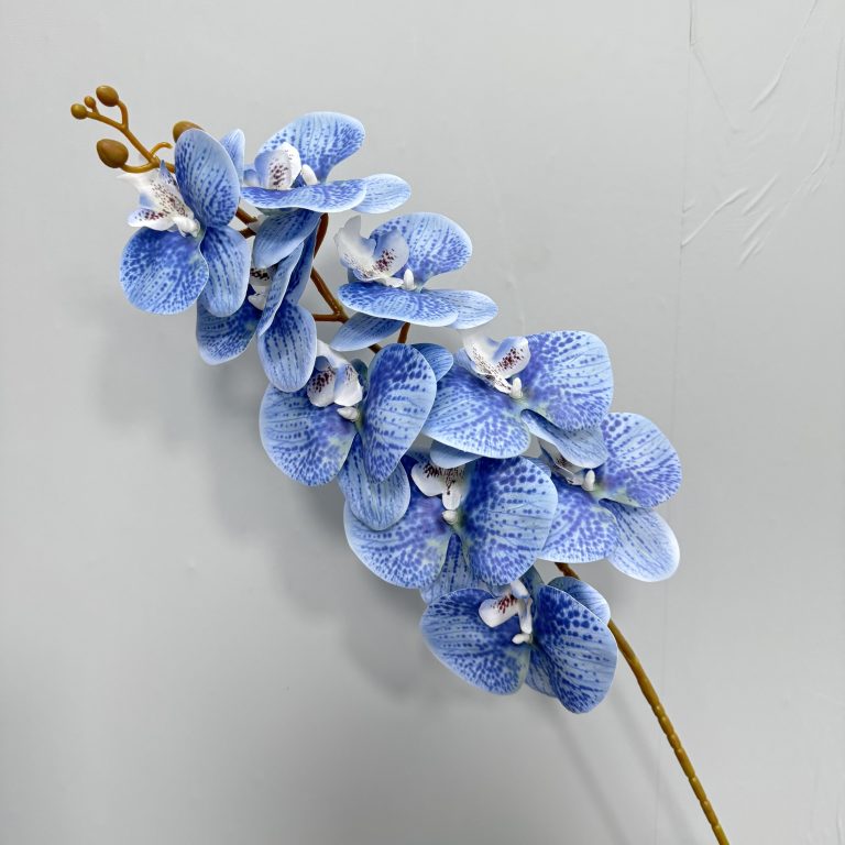 PU artificial Phalaenopsis orchid stem with nine flower heads