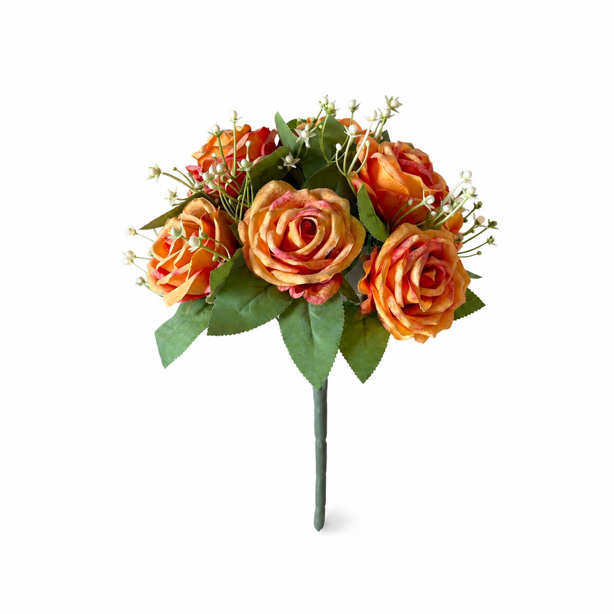 30cm 9-head silk artificial rose stem